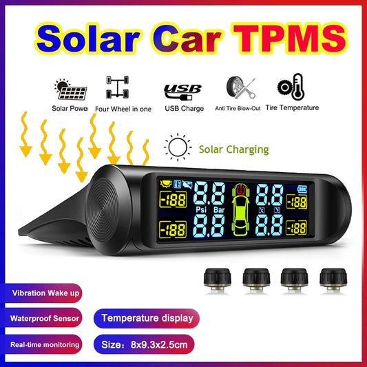 Temperature Tire Air Pressure Gauge